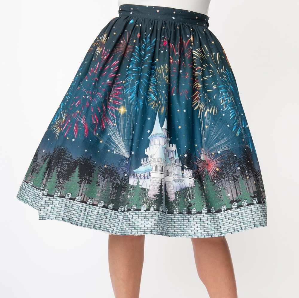 Light Up Castle Fireworks Skirt from Unique Vintage